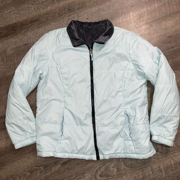 Free Country Jackets & Blazers - Free Country Women’s Lightweight Zip up Jacket Aqua Blue Fleece Lined Size XL